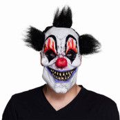 Mask, clown läskig svart hår
