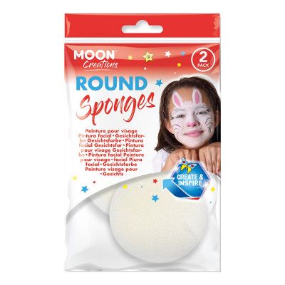 Moon Creations Runda Sminksvampar - 2-pack