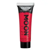 Moon Creations Självlysande Ansikts-&Kroppsfärg - Röd