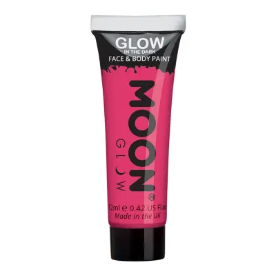 Moon Creations Självlysande Ansikts-&Kroppsfärg - Rosa