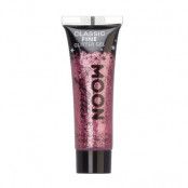 Moon Glittergel i tub, finkornigt rosa 12 ml