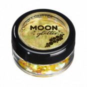 Moon kroppsglitter, iriserande chunky 5g Gul