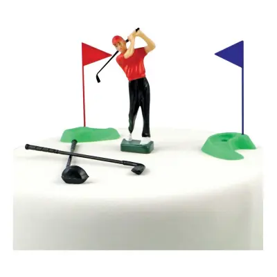 Tårtdekorationsset Golf - 13-pack
