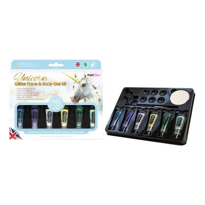 PaintGlow Unicorn Glitter Gel Sminkset