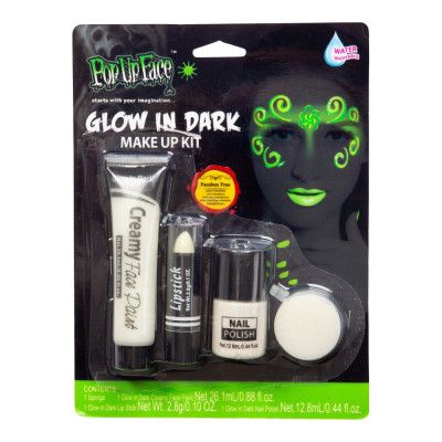 Självlysande Make Up Kit Ansiktsfärger - Leksaksaffären -  Leksaksaffären