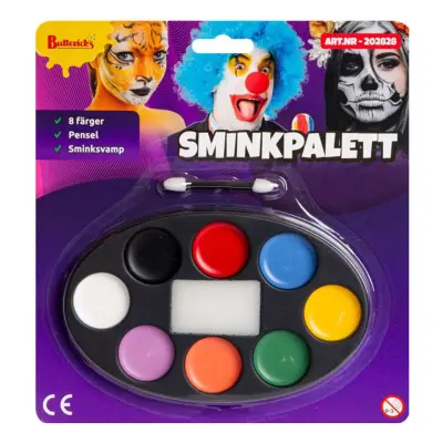 Sminkpalett med Pensel