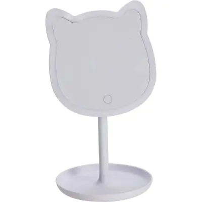 Sminkspegel med LED-belysning Katt - Leksaksaffären -  Leksaksaffären