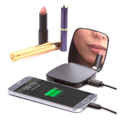 Sminkspegel Powerbank