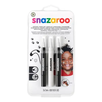 Snazaroo Ansiktsfärgset Brushpen Monochrome