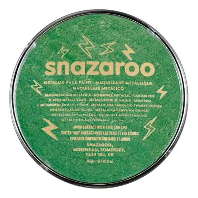 Snazaroo Ansikts- & Kroppsfärg Metallic - Grön