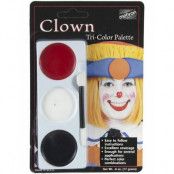 Tri-Color Palette - 17 g Mehron  Clown Sminkpalett - 3 Färger