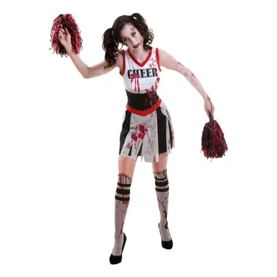 Zombie Cheerleader Maskeraddräkt - Medium