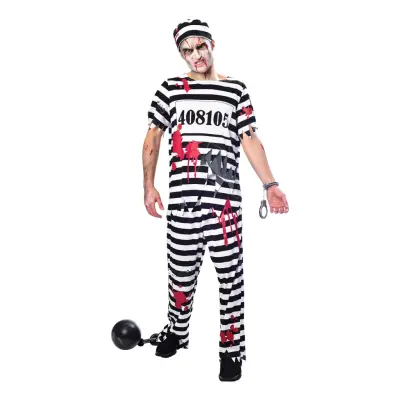 Zombie Fånge Maskeraddräkt - Medium