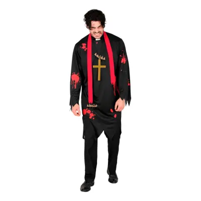 Zombiepräst Maskeraddräkt - Large