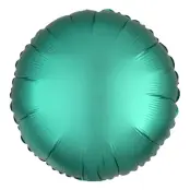 Folieballong Rund Satin Luxe Grön