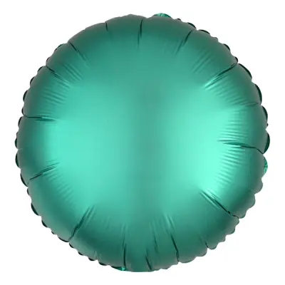 Folieballong Rund Satin Luxe Grön
