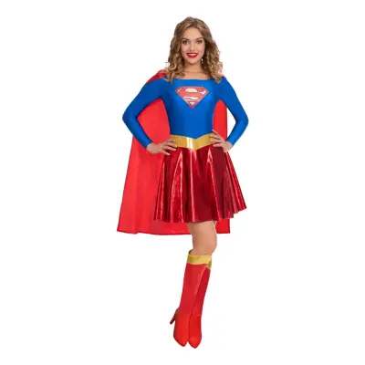 Supergirl Klassisk Maskeraddräkt - Large