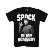 Spock is my Homeboy - Svart Unisex Star Trek T-shirt