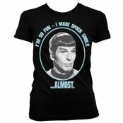 Star Trek I Made Spock Smile Girly T-Shirt L