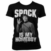 Star Trek Spock Is My Homeboy Girly T-Shirt XL