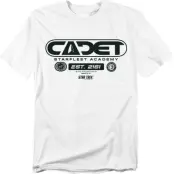 Star Trek T-shirt - Star Fleet Academy Cadet - M 5XL - för Herr - vit