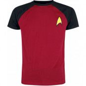 Star Trek T-shirt - Star Trek - Logo - L XL - för Herr - röd/svart