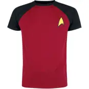 Star Trek T-shirt - Star Trek - Logo - L - för Herr - röd/svart