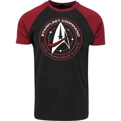 Star Trek T-shirt - Starfleet Command - S 5XL - för Herr - flerfärgad