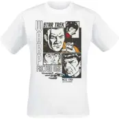 Star Trek T-shirt - Warp Factor - M 5XL - för Herr - vit