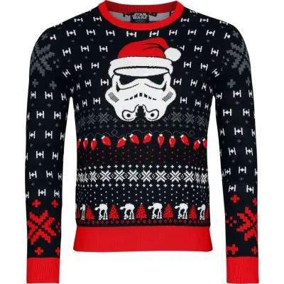 Star Wars - Disney Christmas jumper - Ugly Santa Trooper - S XXL - för Herr - flerfärgad