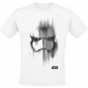 Star Wars T-shirt - Episode 7 - Das Erwachen der Macht - Blurred Lines Trooper - S XXL - för Herr - vit