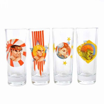 Street Fighter Shotglas 4-pack
