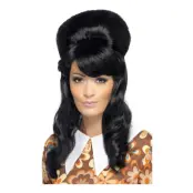 60-tals Beehive Svart Peruk - One size