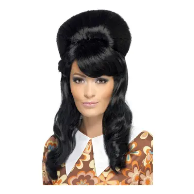 60-tals Beehive Svart Peruk - One size