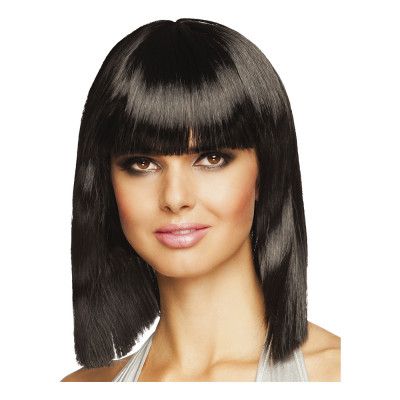 90-tals Dance Svart Peruk - One size
