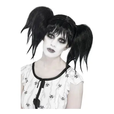 Abby Svart Peruk - One size