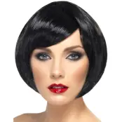 Babe Peruk Kort Bob-frisyr Svart