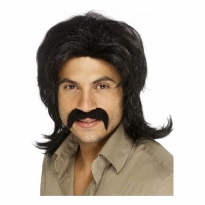 Beegees Svart Peruk - One size