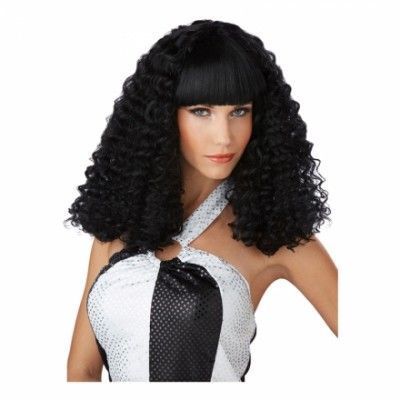 Discodam Svart Peruk