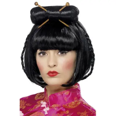 Geisha Peruk Svart