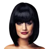 Girly Svart Peruk - One size