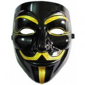 Guy Fawkes - V for Vendetta-Mask - Svart