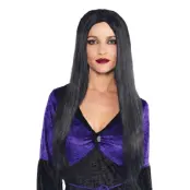 Häxa Svart Lång Peruk