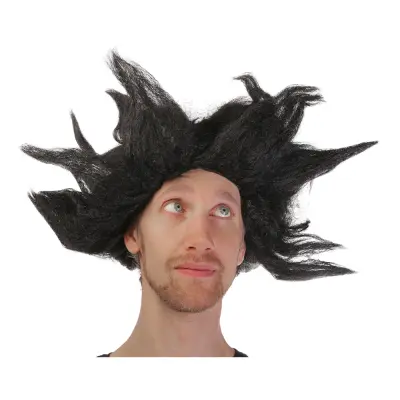 Japansk Superhjälte Svart Peruk