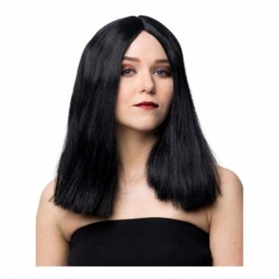 Madonna Svart Peruk - One size