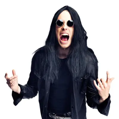 Ozzy Svart Peruk - One size