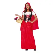 Rödluvan med Klänning Maskeraddräkt - Small
