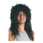 Rockare Svart Peruk - One size