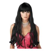 Serpentine Svart Peruk - One size