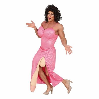 Välhängd Dragqueen Maskeraddräkt - Medium